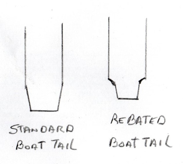 Boat tail & Rebated boat tail