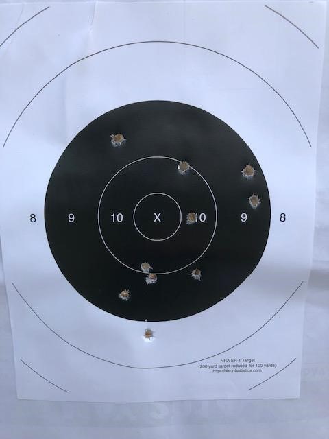 50 yard results with 170gr LEE bullet and M96 military rifle